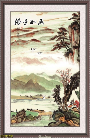 Tranh Thủy Mặc Trung Hoa | Tranh Ngọc Việt - Đắk Lắk | Tranh Ngọc Việt - Xưởng Tranh Đẹp Buôn Ma Thuột (BMT) DakLak