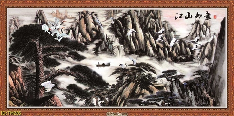 Tranh Thủy Mặc Trung Hoa | Tranh Ngọc Việt - Đắk Lắk | Tranh Ngọc Việt - Xưởng Tranh Đẹp Buôn Ma Thuột (BMT) DakLak