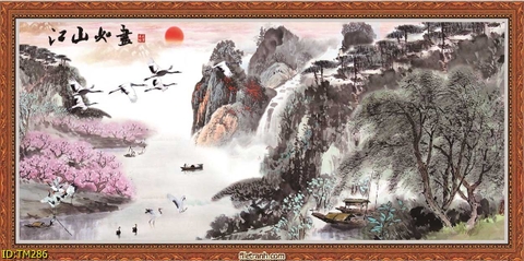 Tranh Thủy Mặc Trung Hoa | Tranh Ngọc Việt - Đắk Lắk | Tranh Ngọc Việt - Xưởng Tranh Đẹp Buôn Ma Thuột (BMT) DakLak