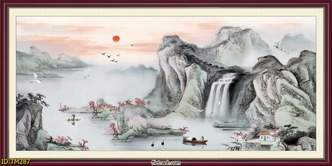 Tranh Thủy Mặc Trung Hoa | Tranh Ngọc Việt - Đắk Lắk | Tranh Ngọc Việt - Xưởng Tranh Đẹp Buôn Ma Thuột (BMT) DakLak