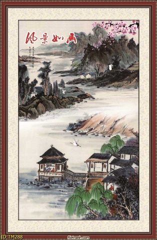 Tranh Thủy Mặc Trung Hoa | Tranh Ngọc Việt - Đắk Lắk | Tranh Ngọc Việt - Xưởng Tranh Đẹp Buôn Ma Thuột (BMT) DakLak