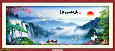 Tranh Thủy Mặc Trung Hoa | Tranh Ngọc Việt - Đắk Lắk | Tranh Ngọc Việt - Xưởng Tranh Đẹp Buôn Ma Thuột (BMT) DakLak