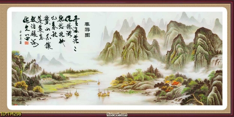 Tranh Thủy Mặc Trung Hoa | Tranh Ngọc Việt - Đắk Lắk | Tranh Ngọc Việt - Xưởng Tranh Đẹp Buôn Ma Thuột (BMT) DakLak