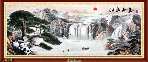 Tranh Thủy Mặc Trung Hoa | Tranh Ngọc Việt - Đắk Lắk | Tranh Ngọc Việt - Xưởng Tranh Đẹp Buôn Ma Thuột (BMT) DakLak