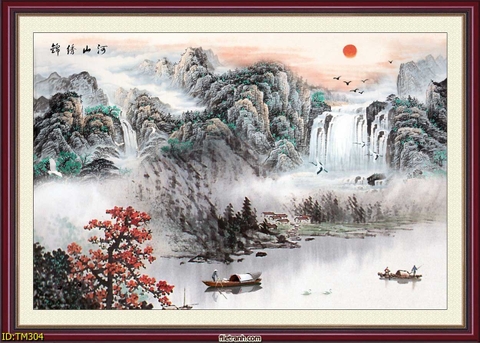 Tranh Thủy Mặc Trung Hoa | Tranh Ngọc Việt - Đắk Lắk | Tranh Ngọc Việt - Xưởng Tranh Đẹp Buôn Ma Thuột (BMT) DakLak