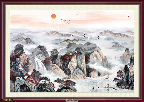 Tranh Thủy Mặc Trung Hoa | Tranh Ngọc Việt - Đắk Lắk | Tranh Ngọc Việt - Xưởng Tranh Đẹp Buôn Ma Thuột (BMT) DakLak