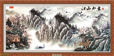 Tranh Thủy Mặc Trung Hoa | Tranh Ngọc Việt - Đắk Lắk | Tranh Ngọc Việt - Xưởng Tranh Đẹp Buôn Ma Thuột (BMT) DakLak