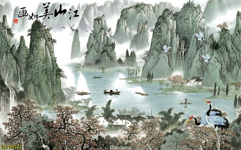 Tranh Thủy Mặc Trung Hoa | Tranh Ngọc Việt - Đắk Lắk | Tranh Ngọc Việt - Xưởng Tranh Đẹp Buôn Ma Thuột (BMT) DakLak