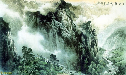 Tranh Thủy Mặc Trung Hoa | Tranh Ngọc Việt - Đắk Lắk | Tranh Ngọc Việt - Xưởng Tranh Đẹp Buôn Ma Thuột (BMT) DakLak