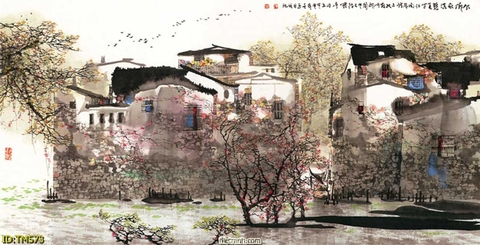 Tranh Thủy Mặc Trung Hoa | Tranh Ngọc Việt - Đắk Lắk | Tranh Ngọc Việt - Xưởng Tranh Đẹp Buôn Ma Thuột (BMT) DakLak