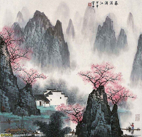 Tranh Thủy Mặc Trung Hoa | Tranh Ngọc Việt - Đắk Lắk | Tranh Ngọc Việt - Xưởng Tranh Đẹp Buôn Ma Thuột (BMT) DakLak