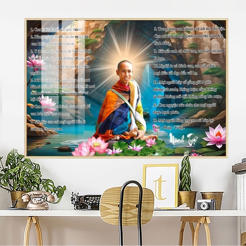 Tranh Thầy Thích Minh Tuệ | Tranh Ngọc Việt - Đắk Lắk | Tranh Ngọc Việt - Xưởng Tranh Đẹp Buôn Ma Thuột (BMT) DakLak