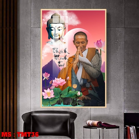 Tranh Thầy Thích Minh Tuệ | Tranh Ngọc Việt - Đắk Lắk | Tranh Ngọc Việt - Xưởng Tranh Đẹp Buôn Ma Thuột (BMT) DakLak