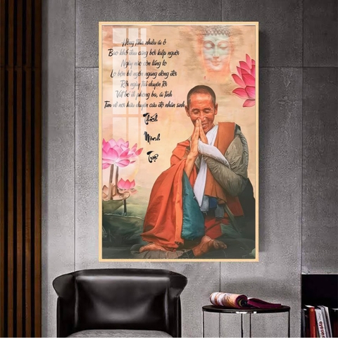 Tranh Thầy Thích Minh Tuệ | Tranh Ngọc Việt - Đắk Lắk | Tranh Ngọc Việt - Xưởng Tranh Đẹp Buôn Ma Thuột (BMT) DakLak