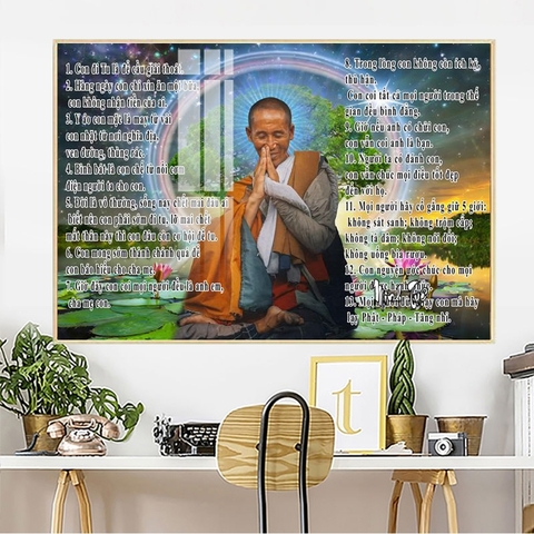 Tranh Thầy Thích Minh Tuệ | Tranh Ngọc Việt - Đắk Lắk | Tranh Ngọc Việt - Xưởng Tranh Đẹp Buôn Ma Thuột (BMT) DakLak