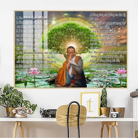 Tranh Thầy Thích Minh Tuệ | Tranh Ngọc Việt - Đắk Lắk | Tranh Ngọc Việt - Xưởng Tranh Đẹp Buôn Ma Thuột (BMT) DakLak