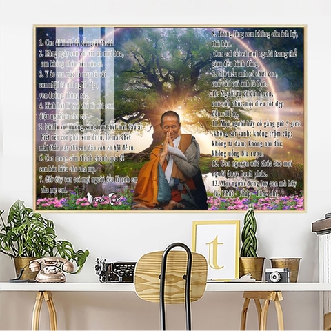 Tranh Thầy Thích Minh Tuệ | Tranh Ngọc Việt - Đắk Lắk | Tranh Ngọc Việt - Xưởng Tranh Đẹp Buôn Ma Thuột (BMT) DakLak