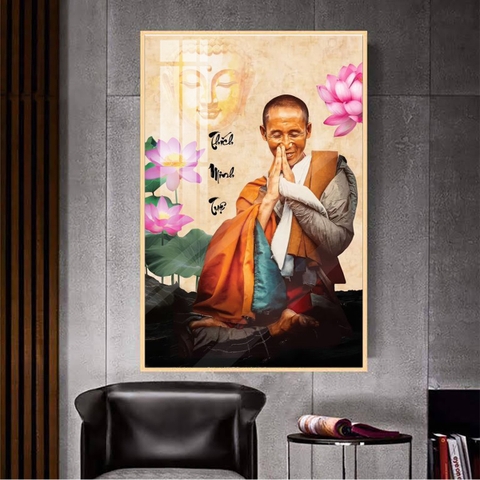 Tranh Thầy Thích Minh Tuệ | Tranh Ngọc Việt - Đắk Lắk | Tranh Ngọc Việt - Xưởng Tranh Đẹp Buôn Ma Thuột (BMT) DakLak