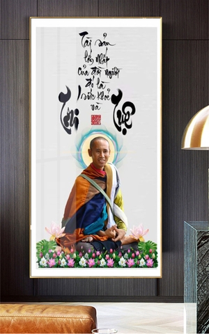 Tranh Thầy Thích Minh Tuệ | Tranh Ngọc Việt - Đắk Lắk | Tranh Ngọc Việt - Xưởng Tranh Đẹp Buôn Ma Thuột (BMT) DakLak