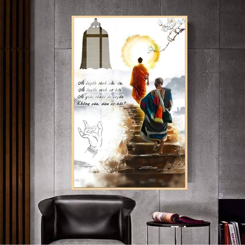 Tranh Thầy Thích Minh Tuệ | Tranh Ngọc Việt - Đắk Lắk | Tranh Ngọc Việt - Xưởng Tranh Đẹp Buôn Ma Thuột (BMT) DakLak