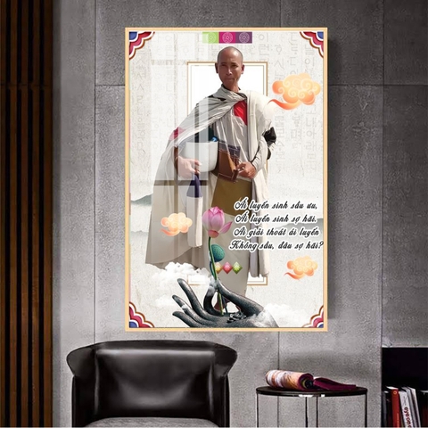 Tranh Thầy Thích Minh Tuệ | Tranh Ngọc Việt - Đắk Lắk | Tranh Ngọc Việt - Xưởng Tranh Đẹp Buôn Ma Thuột (BMT) DakLak