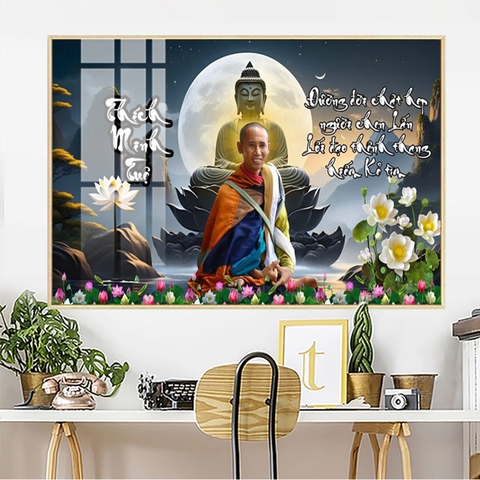 Tranh Thầy Thích Minh Tuệ | Tranh Ngọc Việt - Đắk Lắk | Tranh Ngọc Việt - Xưởng Tranh Đẹp Buôn Ma Thuột (BMT) DakLak