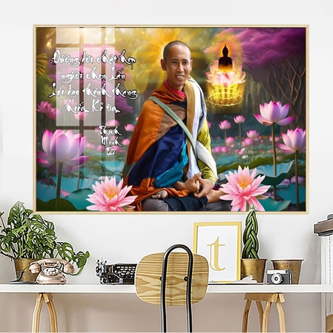 Tranh Thầy Thích Minh Tuệ | Tranh Ngọc Việt - Đắk Lắk | Tranh Ngọc Việt - Xưởng Tranh Đẹp Buôn Ma Thuột (BMT) DakLak