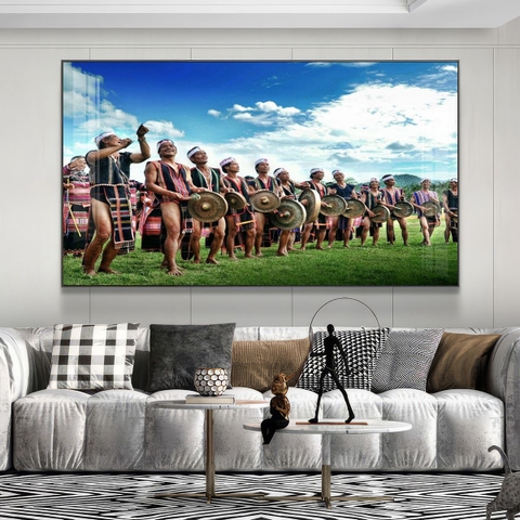 Tranh Tây Nguyên, Ngã 6 Buôn Ma Thuột, Thác - BMT DakLak | Tranh Ngọc Việt - Xưởng Tranh Đẹp Buôn Ma Thuột (BMT) DakLak