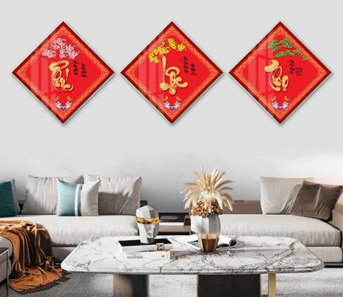 Tranh Phúc Lộc Thọ | Tranh Ngọc Việt - Đắk Lắk | Tranh Ngọc Việt - Xưởng Tranh Đẹp Buôn Ma Thuột (BMT) DakLak