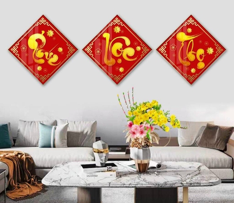 Tranh Phúc Lộc Thọ | Tranh Ngọc Việt - Đắk Lắk | Tranh Ngọc Việt - Xưởng Tranh Đẹp Buôn Ma Thuột (BMT) DakLak