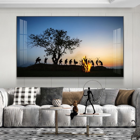 Tranh Tây Nguyên, Ngã 6 Buôn Ma Thuột, Thác - BMT DakLak | Tranh Ngọc Việt - Xưởng Tranh Đẹp Buôn Ma Thuột (BMT) DakLak