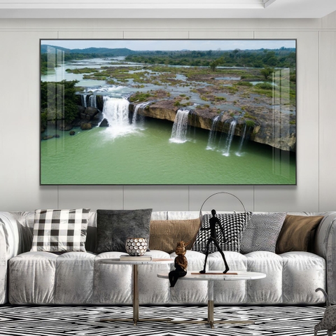 Tranh Tây Nguyên, Ngã 6 Buôn Ma Thuột, Thác - BMT DakLak | Tranh Ngọc Việt - Xưởng Tranh Đẹp Buôn Ma Thuột (BMT) DakLak