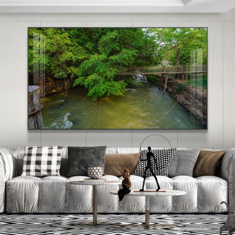 Tranh Tây Nguyên, Ngã 6 Buôn Ma Thuột, Thác - BMT DakLak | Tranh Ngọc Việt - Xưởng Tranh Đẹp Buôn Ma Thuột (BMT) DakLak