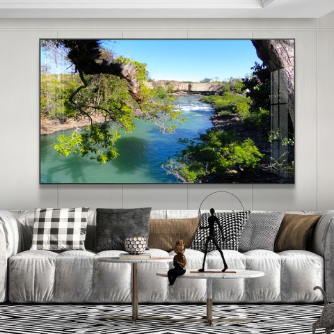 Tranh Tây Nguyên, Ngã 6 Buôn Ma Thuột, Thác - BMT DakLak | Tranh Ngọc Việt - Xưởng Tranh Đẹp Buôn Ma Thuột (BMT) DakLak