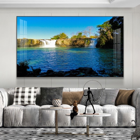 Tranh Tây Nguyên, Ngã 6 Buôn Ma Thuột, Thác - BMT DakLak | Tranh Ngọc Việt - Xưởng Tranh Đẹp Buôn Ma Thuột (BMT) DakLak