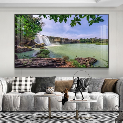 Tranh Tây Nguyên, Ngã 6 Buôn Ma Thuột, Thác - BMT DakLak | Tranh Ngọc Việt - Xưởng Tranh Đẹp Buôn Ma Thuột (BMT) DakLak