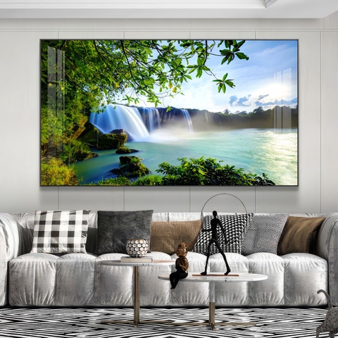 Tranh Tây Nguyên, Ngã 6 Buôn Ma Thuột, Thác - BMT DakLak | Tranh Ngọc Việt - Xưởng Tranh Đẹp Buôn Ma Thuột (BMT) DakLak