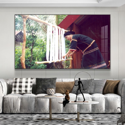 Tranh Tây Nguyên, Ngã 6 Buôn Ma Thuột, Thác - BMT DakLak | Tranh Ngọc Việt - Xưởng Tranh Đẹp Buôn Ma Thuột (BMT) DakLak