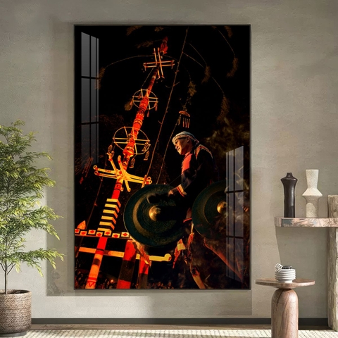 Tranh Tây Nguyên, Ngã 6 Buôn Ma Thuột, Thác - BMT DakLak | Tranh Ngọc Việt - Xưởng Tranh Đẹp Buôn Ma Thuột (BMT) DakLak