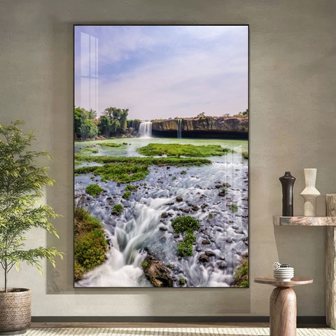 Tranh Tây Nguyên, Ngã 6 Buôn Ma Thuột, Thác - BMT DakLak | Tranh Ngọc Việt - Xưởng Tranh Đẹp Buôn Ma Thuột (BMT) DakLak