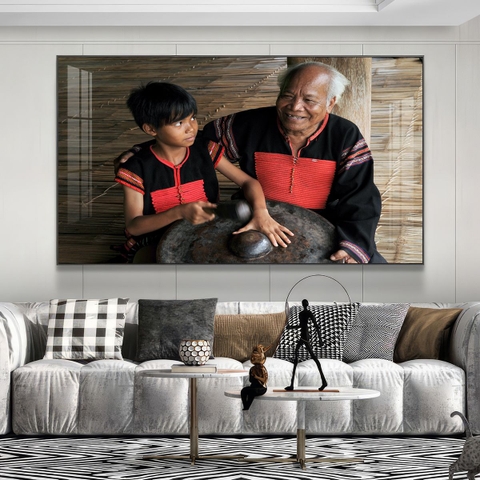 Tranh Tây Nguyên, Ngã 6 Buôn Ma Thuột, Thác - BMT DakLak | Tranh Ngọc Việt - Xưởng Tranh Đẹp Buôn Ma Thuột (BMT) DakLak