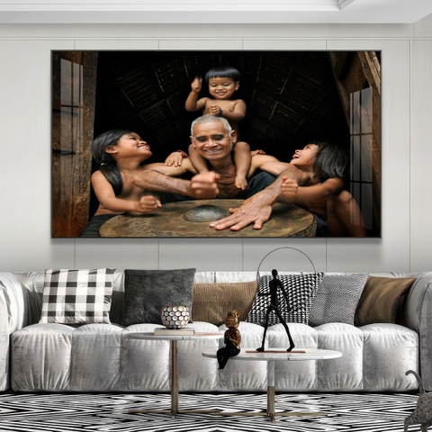 Tranh Tây Nguyên, Ngã 6 Buôn Ma Thuột, Thác - BMT DakLak | Tranh Ngọc Việt - Xưởng Tranh Đẹp Buôn Ma Thuột (BMT) DakLak