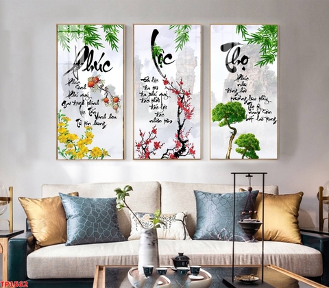 Tranh Phúc Lộc Thọ | Tranh Ngọc Việt - Đắk Lắk | Tranh Ngọc Việt - Xưởng Tranh Đẹp Buôn Ma Thuột (BMT) DakLak