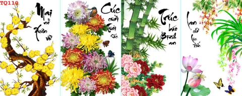 Tranh Tứ Quý Bốn Mùa | Tranh Ngọc Việt - Đắk Lắk | Tranh Ngọc Việt - Xưởng Tranh Đẹp Buôn Ma Thuột (BMT) DakLak