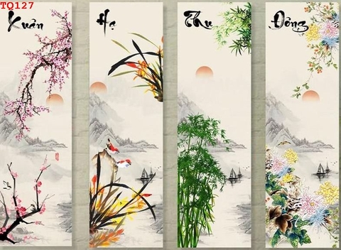 Tranh Tứ Quý Bốn Mùa | Tranh Ngọc Việt - Đắk Lắk | Tranh Ngọc Việt - Xưởng Tranh Đẹp Buôn Ma Thuột (BMT) DakLak