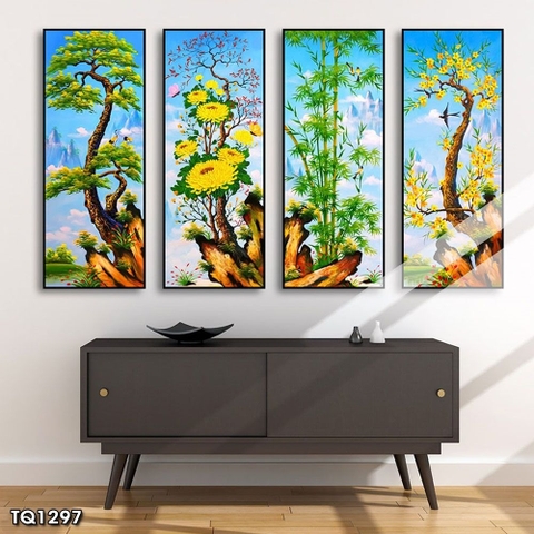 Tranh Tứ Quý Bốn Mùa | Tranh Ngọc Việt - Đắk Lắk | Tranh Ngọc Việt - Xưởng Tranh Đẹp Buôn Ma Thuột (BMT) DakLak