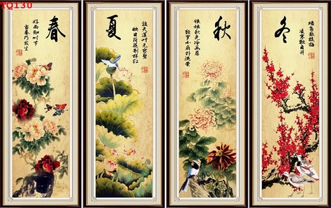 Tranh Tứ Quý Bốn Mùa | Tranh Ngọc Việt - Đắk Lắk | Tranh Ngọc Việt - Xưởng Tranh Đẹp Buôn Ma Thuột (BMT) DakLak