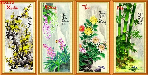 Tranh Tứ Quý Bốn Mùa | Tranh Ngọc Việt - Đắk Lắk | Tranh Ngọc Việt - Xưởng Tranh Đẹp Buôn Ma Thuột (BMT) DakLak
