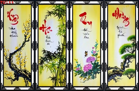 Tranh Tứ Quý Bốn Mùa | Tranh Ngọc Việt - Đắk Lắk | Tranh Ngọc Việt - Xưởng Tranh Đẹp Buôn Ma Thuột (BMT) DakLak