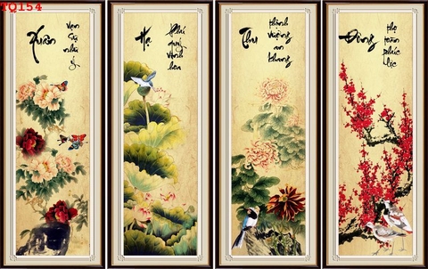 Tranh Tứ Quý Bốn Mùa | Tranh Ngọc Việt - Đắk Lắk | Tranh Ngọc Việt - Xưởng Tranh Đẹp Buôn Ma Thuột (BMT) DakLak